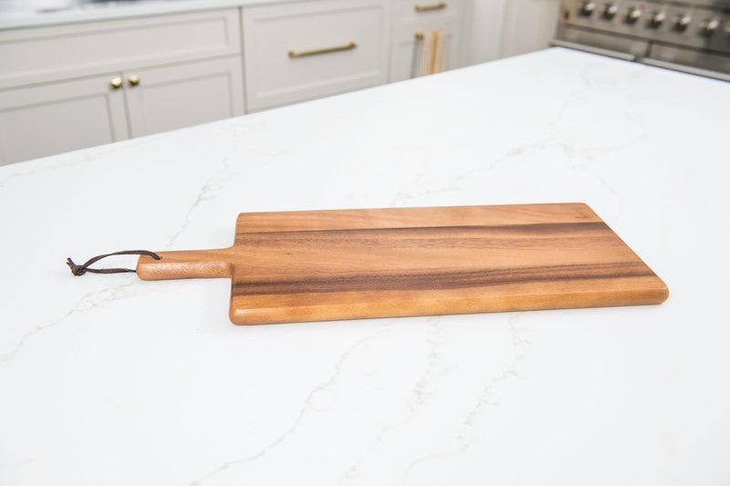 Lipper International Acacia Wood Kitchen Cutting and Serving Board, 21-1/2" x 8-3/4" x 3/4" - Image 2